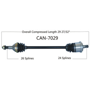 Wide Open Can-Am Complete Axle CAN-7029