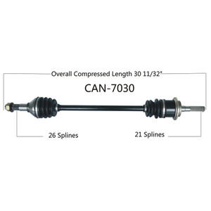 Wide Open Can-Am Complete Axle CAN-7030