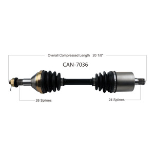 Wide Open Can-Am Complete Axle CAN-7036