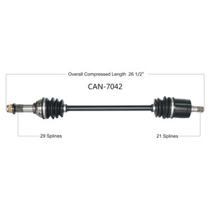Wide Open Can-Am Complete Axle CAN-7042
