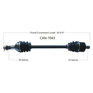 Wide Open Can-Am Complete Axle CAN-7043