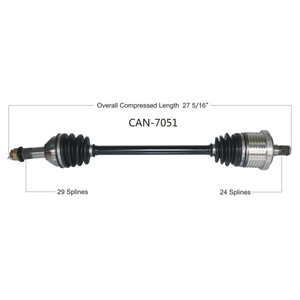 Wide Open Can-Am Complete Axle CAN-7051