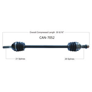 Wide Open Can-Am Complete Axle CAN-7052
