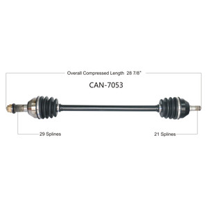 Wide Open Can-Am Complete Axle CAN-7053
