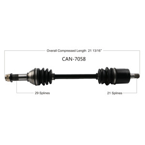 Wide Open Can-Am Complete Axle CAN-7058