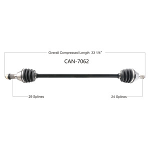 Wide Open Can-Am Complete Axle CAN-7062