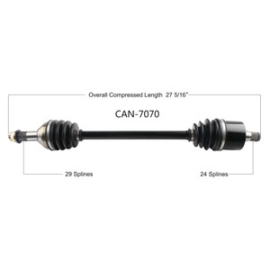 Wide Open Can-Am Complete Axle CAN-7070