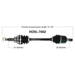 Wide Open Honda Complete Axle HON-7002