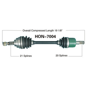 Wide Open Honda Complete Axle HON-7004