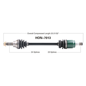 Wide Open Honda Complete Axle HON-7013