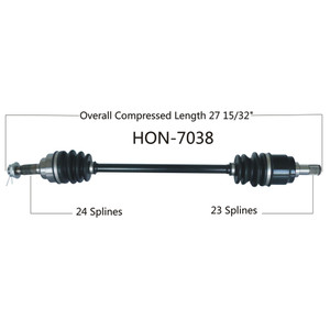 Wide Open Honda Complete Axle HON-7038