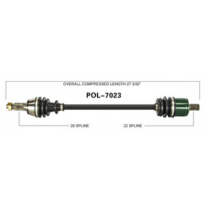 Wide Open Polaris Complete Axle POL-7023