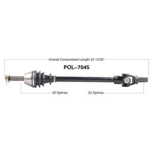 Wide Open Polaris Complete Axle POL-7045