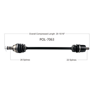 Wide Open Polaris Complete Axle POL-7063