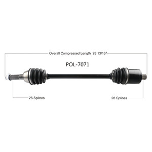 Wide Open Polaris Complete Axle POL-7071