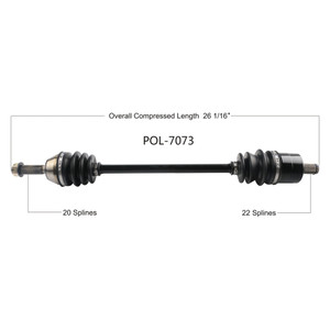 Wide Open Polaris Complete Axle POL-7073