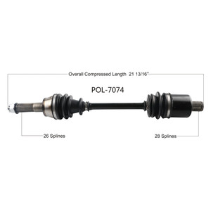 Wide Open Polaris Complete Axle POL-7074