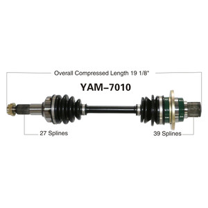 Wide Open Yamaha Complete Axle YAM-7010