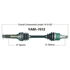 Wide Open Yamaha Complete Axle YAM-7023 - J&M ATV/UTV Supply of TN