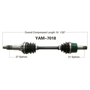 Wide Open Yamaha Complete Axle YAM-7018