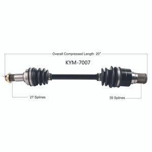 Wide Open Kymco Complete Axle KYM-7007