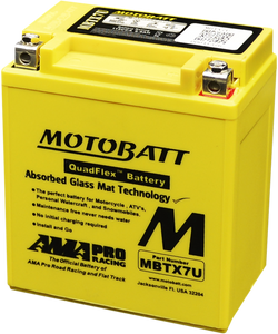 Motobatt 12V AGM Battery MBTX7U