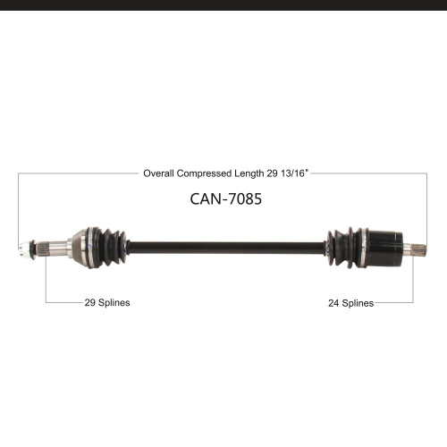 Wide Open Can-Am Complete Axle CAN-7085