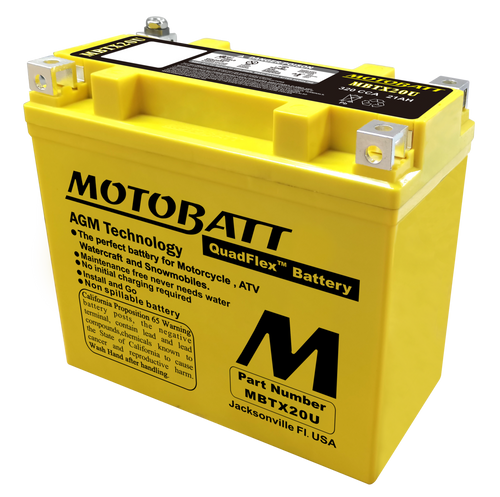 Motobatt 12V AGM Battery MBTX20U