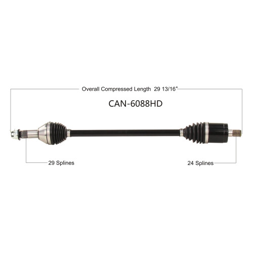 Wide Open Can-Am Complete HD CV Axle CAN-6088HD