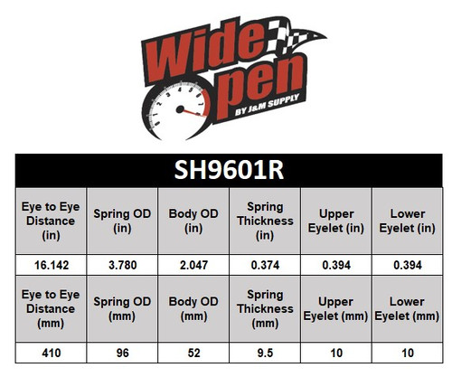 Wide Open Rear L/R Shock Polaris Sportsman