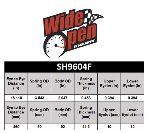 Wide Open Front L/R Shock Polaris Ranger