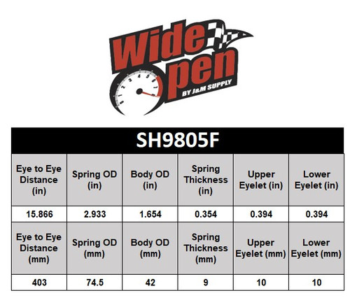 Wide Open Rear L/R Shock Yamaha Rhino 660/70