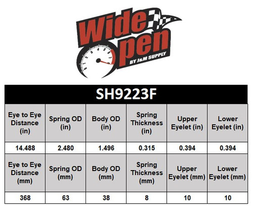 Wide Open Front L/R Shock Honda Foreman 450