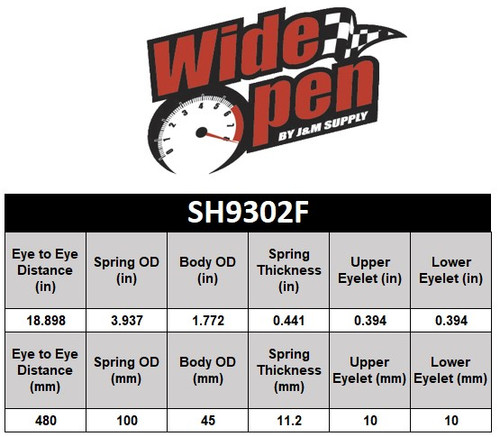 Wide Open Front L/R Shock Can-Am Defender HD8/HD10
