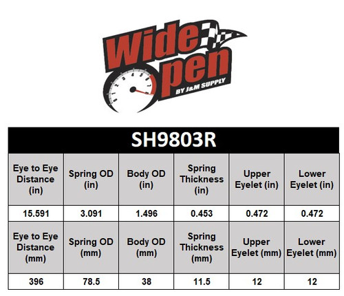 Wide Open Rear L/R Shock Yamaha Rhino 660
