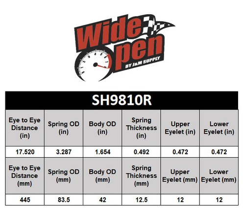Wide Open Rear L/R Shock Yamaha Viking 700 2014-2019
