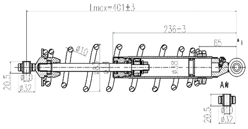 Wide Open Front L/R Shock Arctic Cat