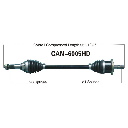 Wide Open Can-Am Complete HD Axle CAN-6005HD