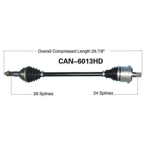 Wide Open Can-Am Complete HD Axle CAN-6013HD