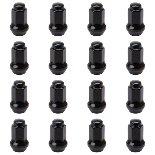 TAPERED BLACK LUG NUT 10mm X 1.25 (17mm)