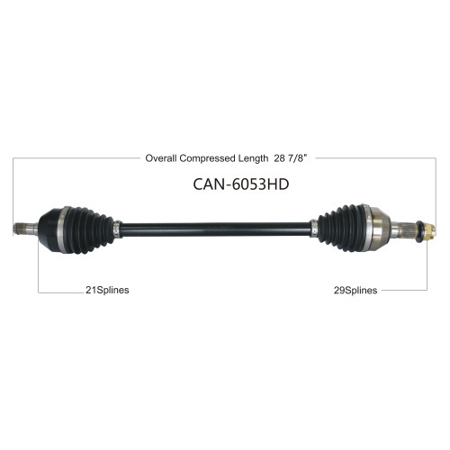Wide Open Can-Am Complete HD Axle CAN-6053HD