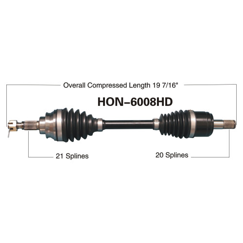 Wide Open Honda Complete HD Axle HON-6008HD