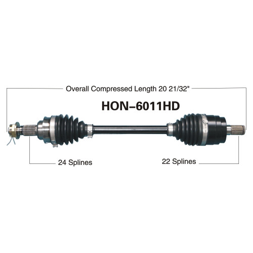 Wide Open Honda Complete HD Axle HON-6011HD