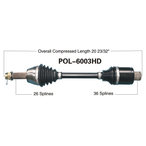 Wide Open Polaris Complete HD Axle POL-6003HD