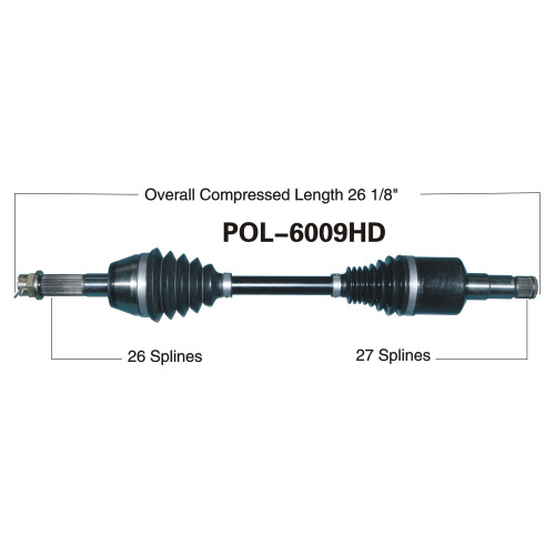 Wide Open Polaris Complete HD Axle POL-6009HD