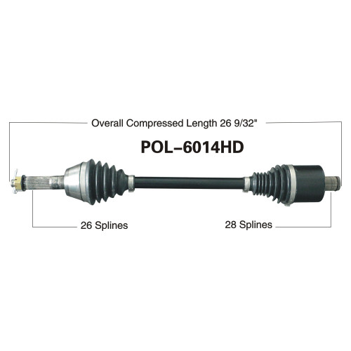 Wide Open Polaris Complete HD Axle POL-6014HD