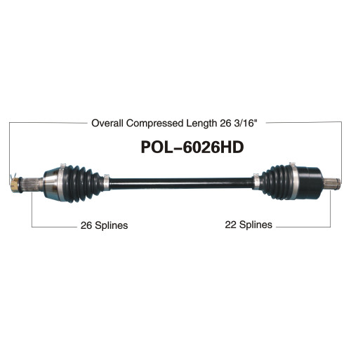 Wide Open Polaris Complete HD Axle POL-6026HD