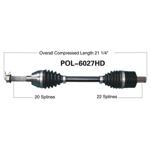 Wide Open Polaris Complete HD Axle POL-6027HD