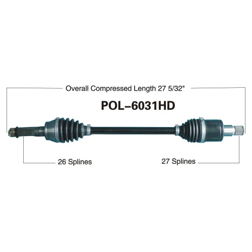 Wide Open Polaris Complete HD Axle POL-6031HD