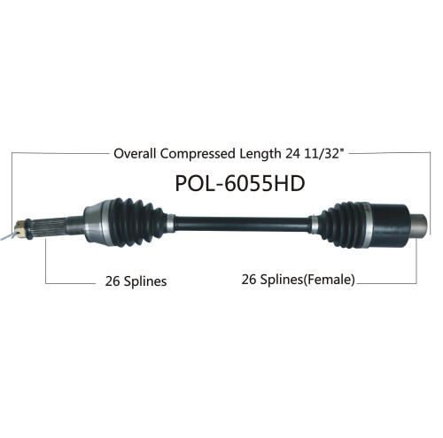 Wide Open Polaris Complete HD Axle POL-6055HD